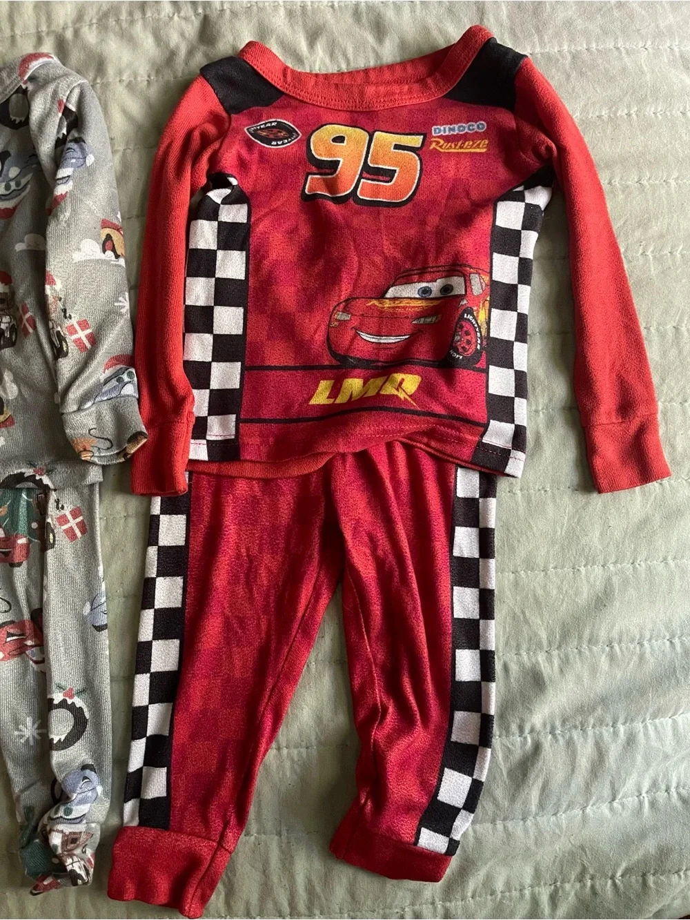 Disney Pixar Cars Pajamas 18M Lightning McQueen 2 Set Bundle